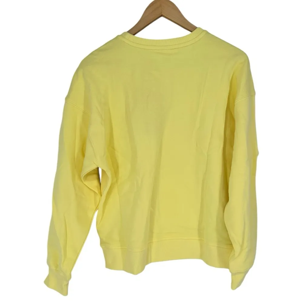 Terez Graphic Tennis Crewneck Sweatshirt size Small Lemon Sorbet NWT - Image 9