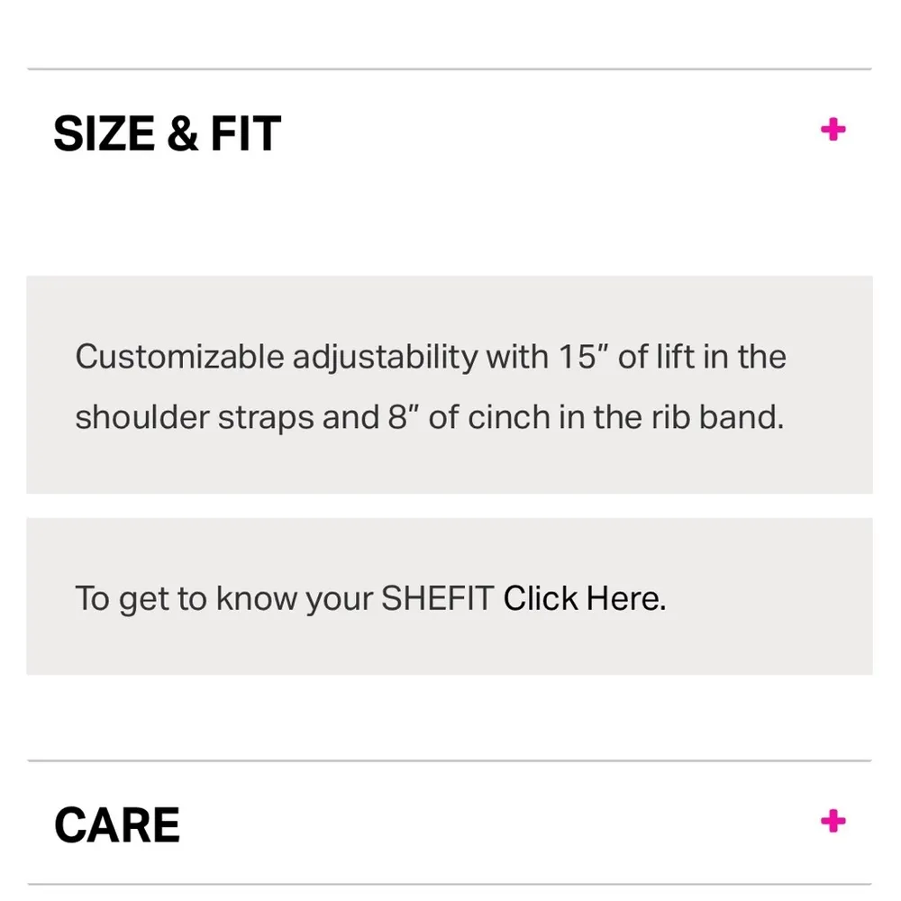 SheFit EUC FLEX SPORTS BRA MEDIUM Impact in blush Sz Small - Image 6