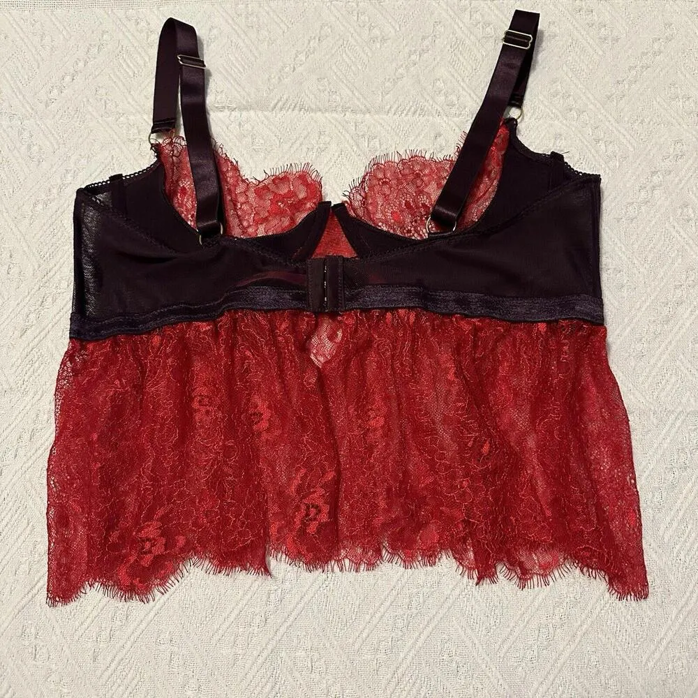 Seven Til Midnight Plus Red & Purple Lingerie Babydoll Cami Top Sz 1X/2X NWOT - Image 6