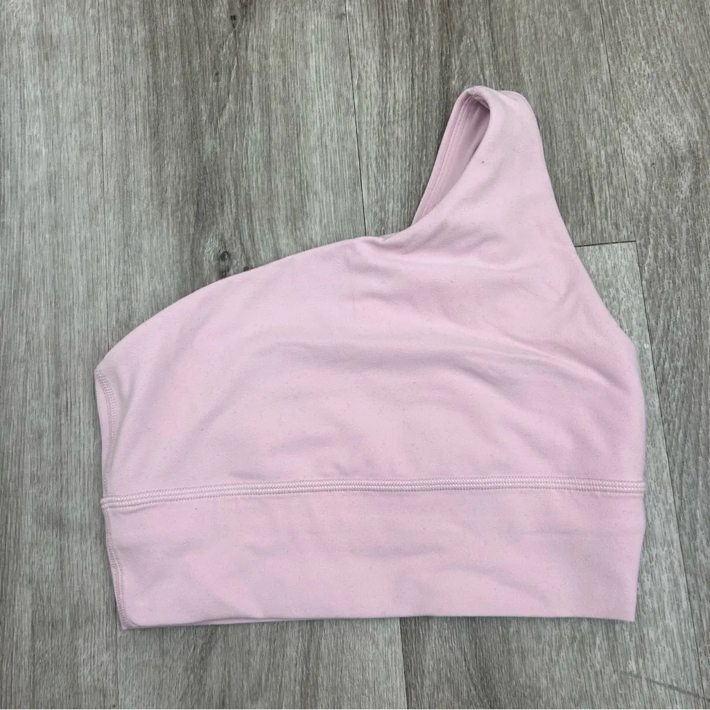 TNA by Aritzia Baby Pink Asymmetrical Sports Bra Active Wear Size XS - Image 2