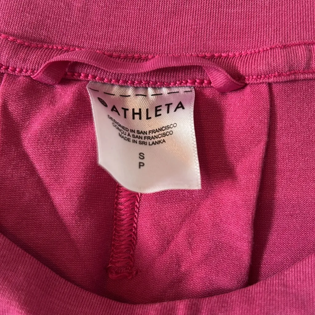 Athleta Fuchsia Short Sleeve Tee - Size S - Image 2