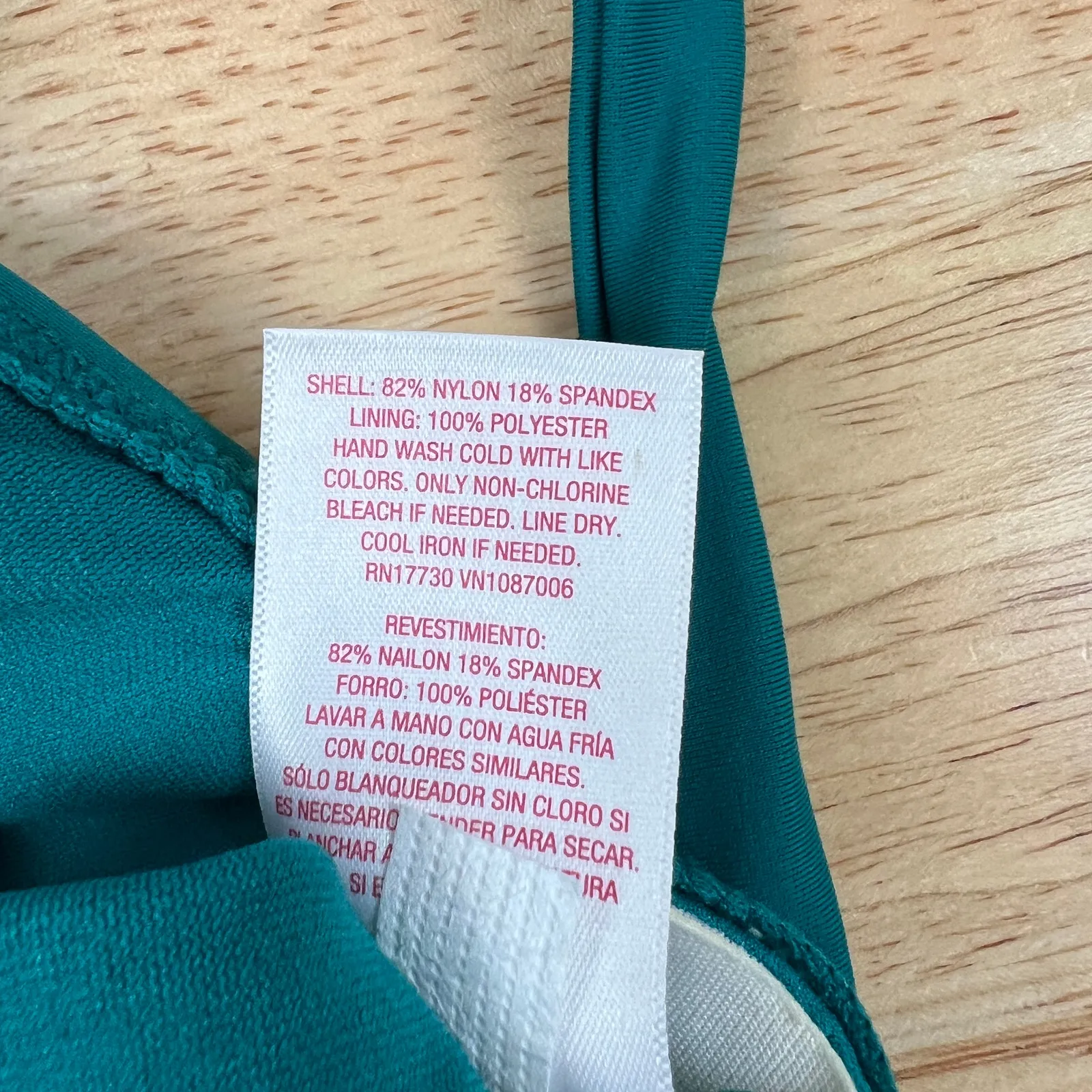 Xhilaration Juniors' Teal Green Wrap Front Bralette Bikini Top - Size XS - NWT - Image 6