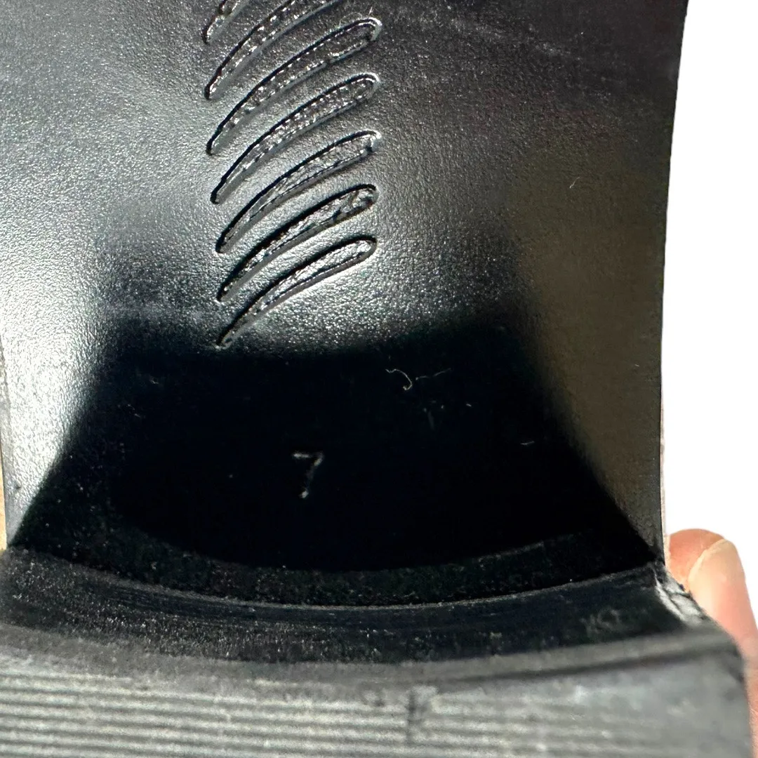 Paige Studded Suede Pointed Toe Chelsea Ankle Boots Taupe Size 7 - Image 10