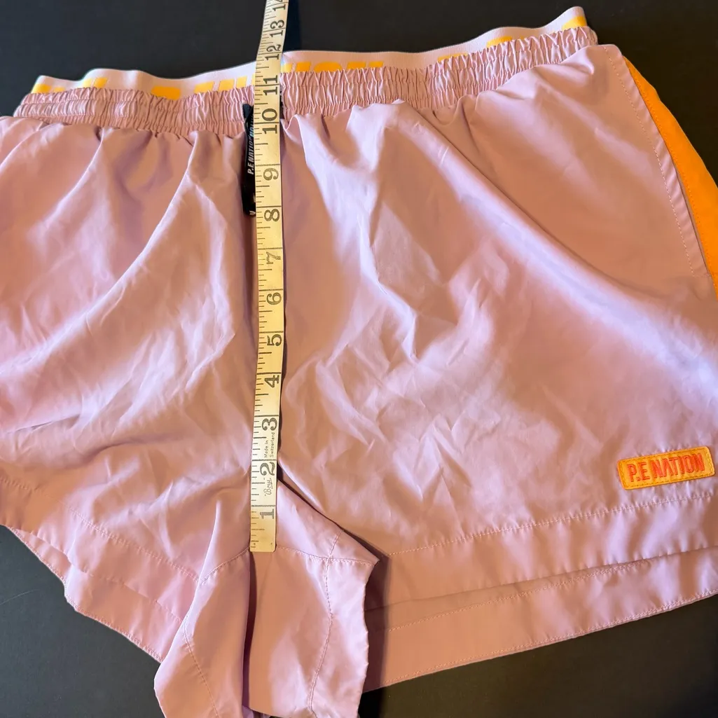 P.E NATION Initialise Shorts, lined, lilac and orange size L Purple Size L - Image 10