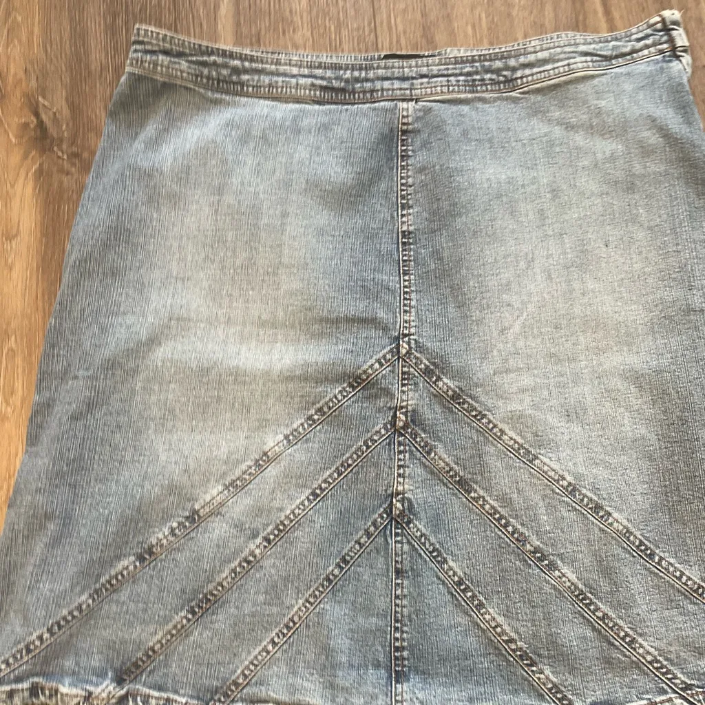 Venezia denim jean short skirt cotton size 22 plus mini skirt Blue - Image 2