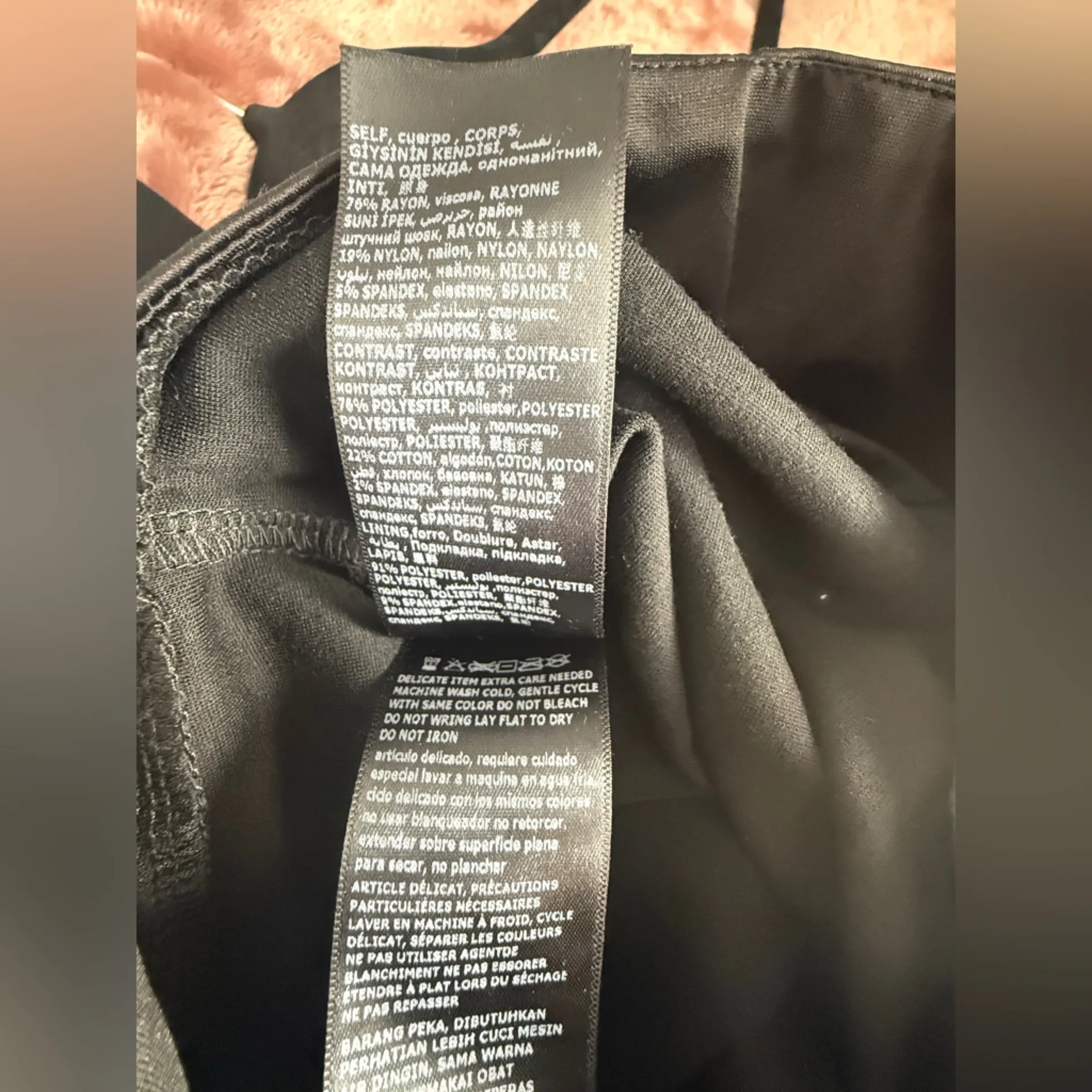 Bebe Black Ankle Pants with Gold Studs - Image 6