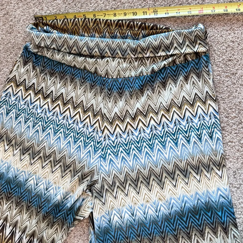 Boho Effortless Chevron Palazzo Pant Wide Leg Resort Vacation Ready Zac & Rachel - Image 6