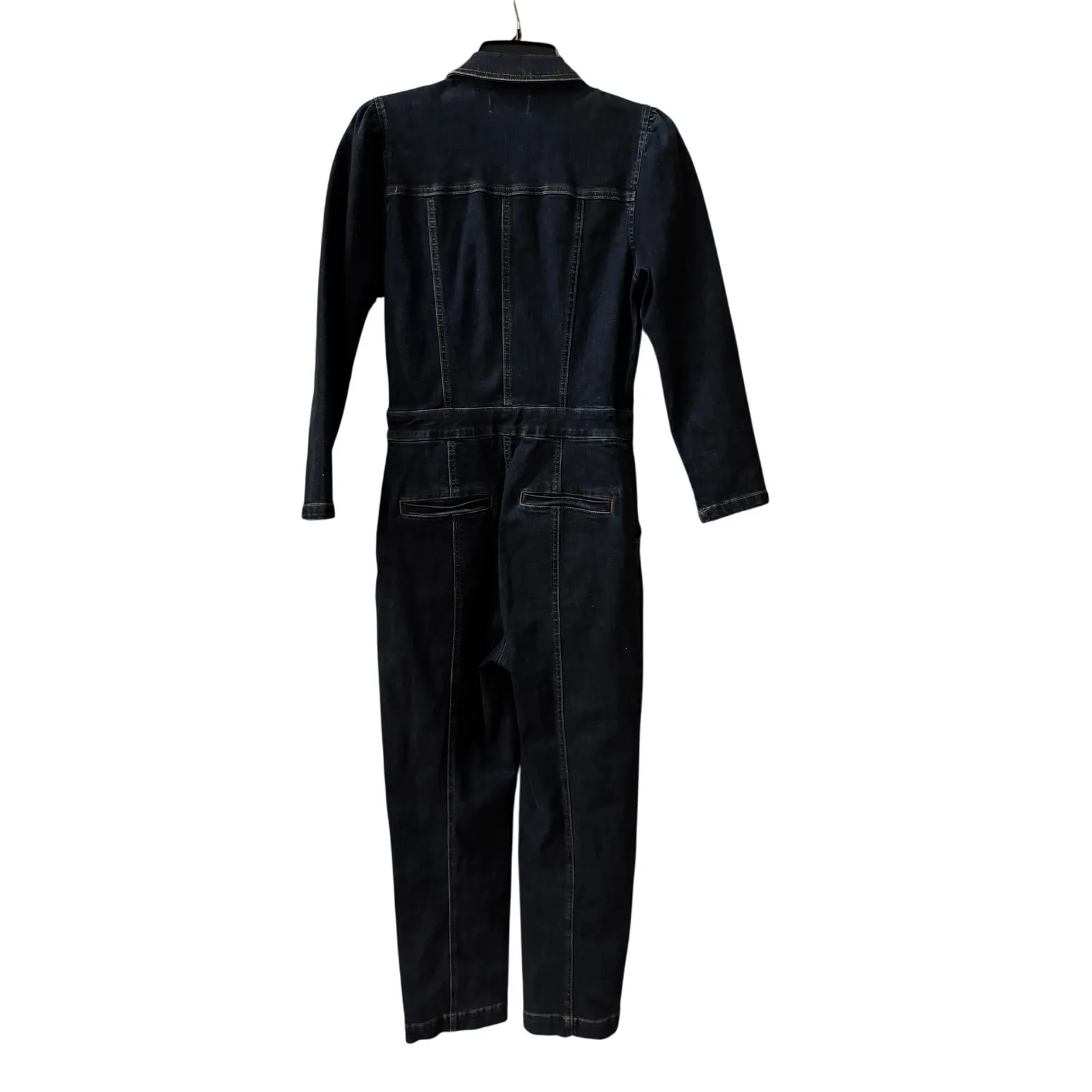 Madewell Puff Sleeve Denim Jumpsuit - Image 6