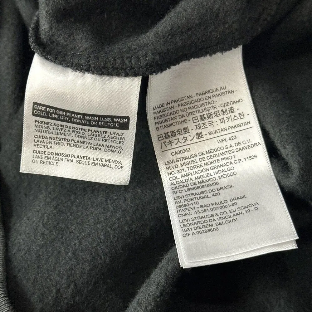 Levi's 3X-Large Sweatshirt Stretch Long Sleeve Black Logo Crew Neck Pullover New - Image 8