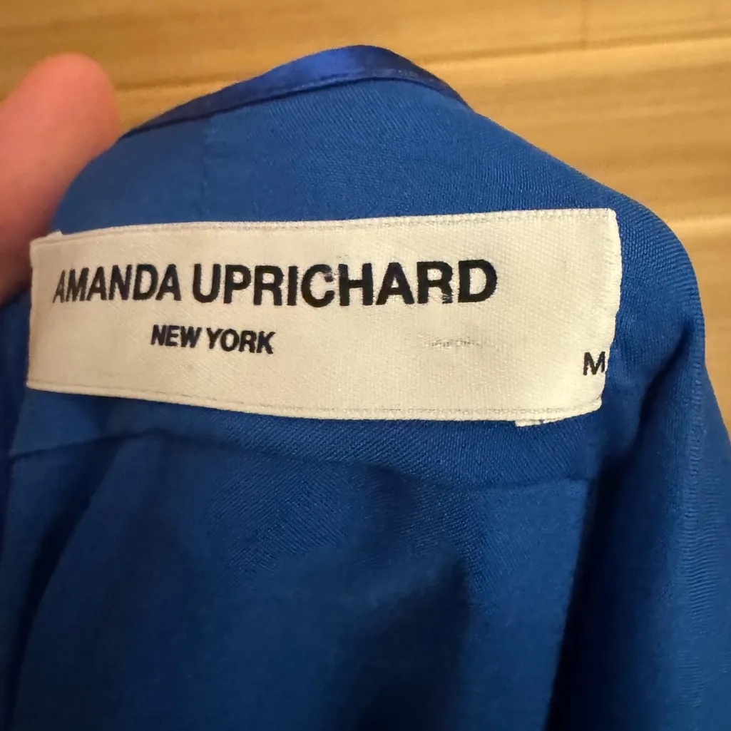 Amanda Uprichard Small Jasalina Silk Ruched Cowlneck Slit Front Dress Revolve - Image 13