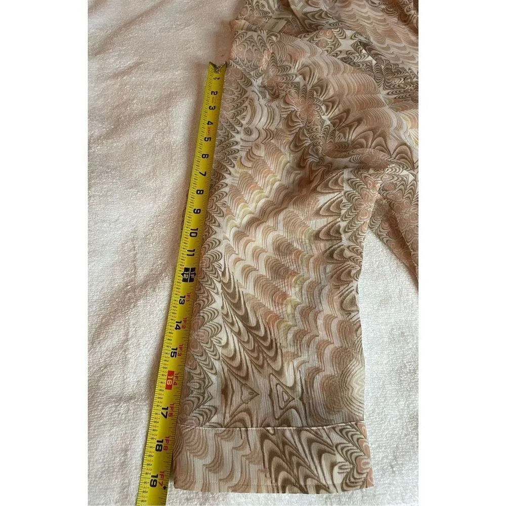 Chicos Sheer Long Sleeve Long Line Tunic Size 4 - Image 6