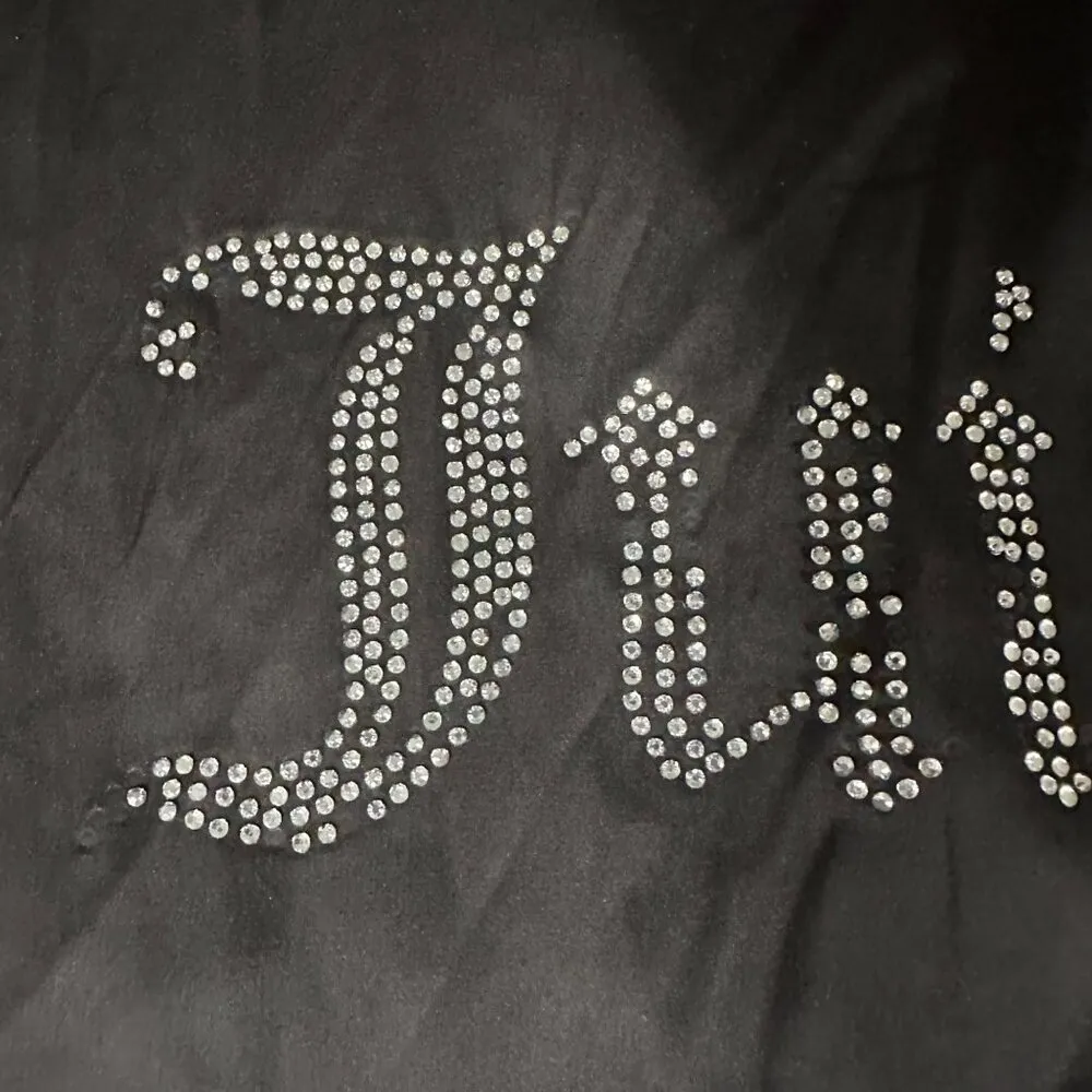 Juicy Couture Medium Black 2 Piece Sleepwear Pajama Set Short Sleeve Shorts - Image 11