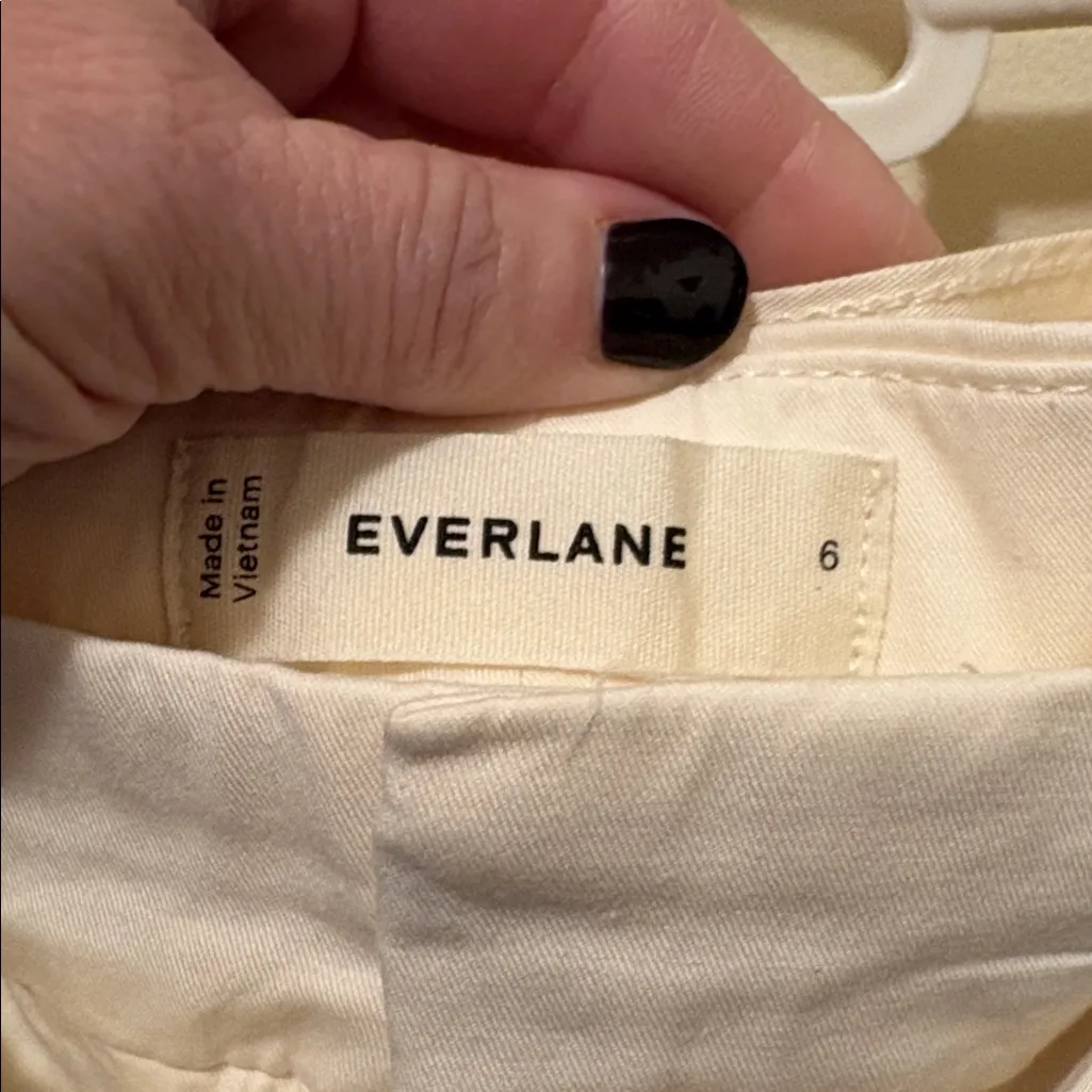 NWT Everlane Easy wide leg pant bone size 6 - Image 3