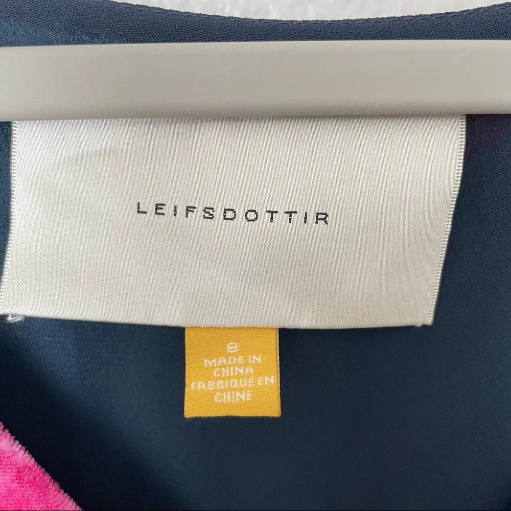 Anthropologie Leifsdottir Night Peony Silk Velvet Sleeveless Dress Size 8 - Image 4