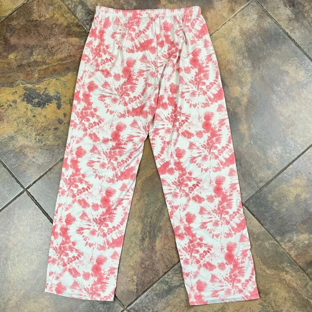 RE Real Essentials Tye Dye Pajama Set Medium Pink - Image 11