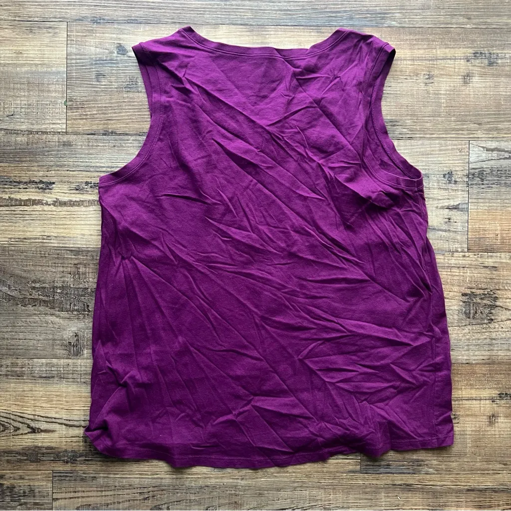 Life is Good Womens Purple Happy Hour Classic Fit Cotton Tee Tank Size Small - Image 8