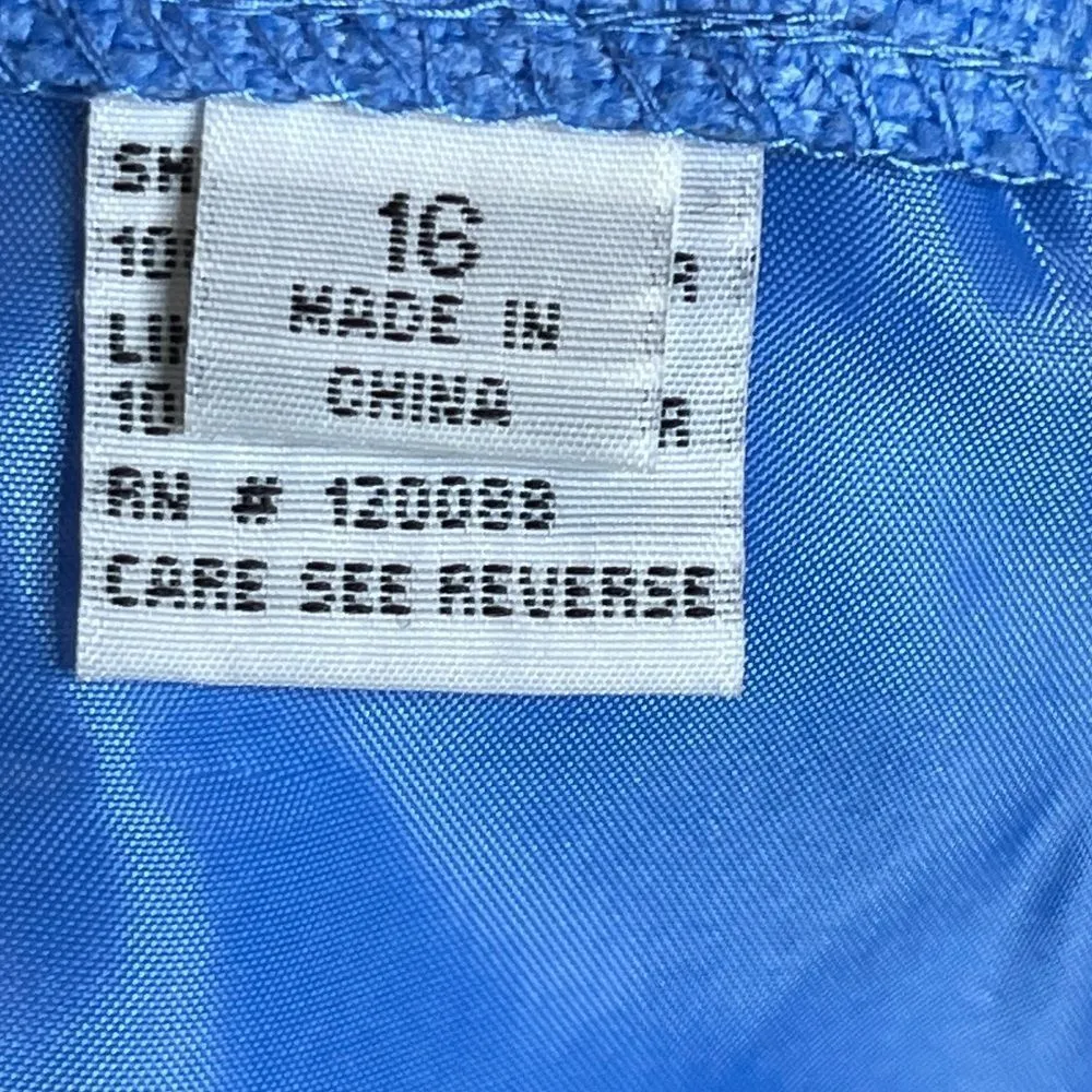 Vintage Morgan Miller‎ Skirt Set Blue Size 16 - Image 13
