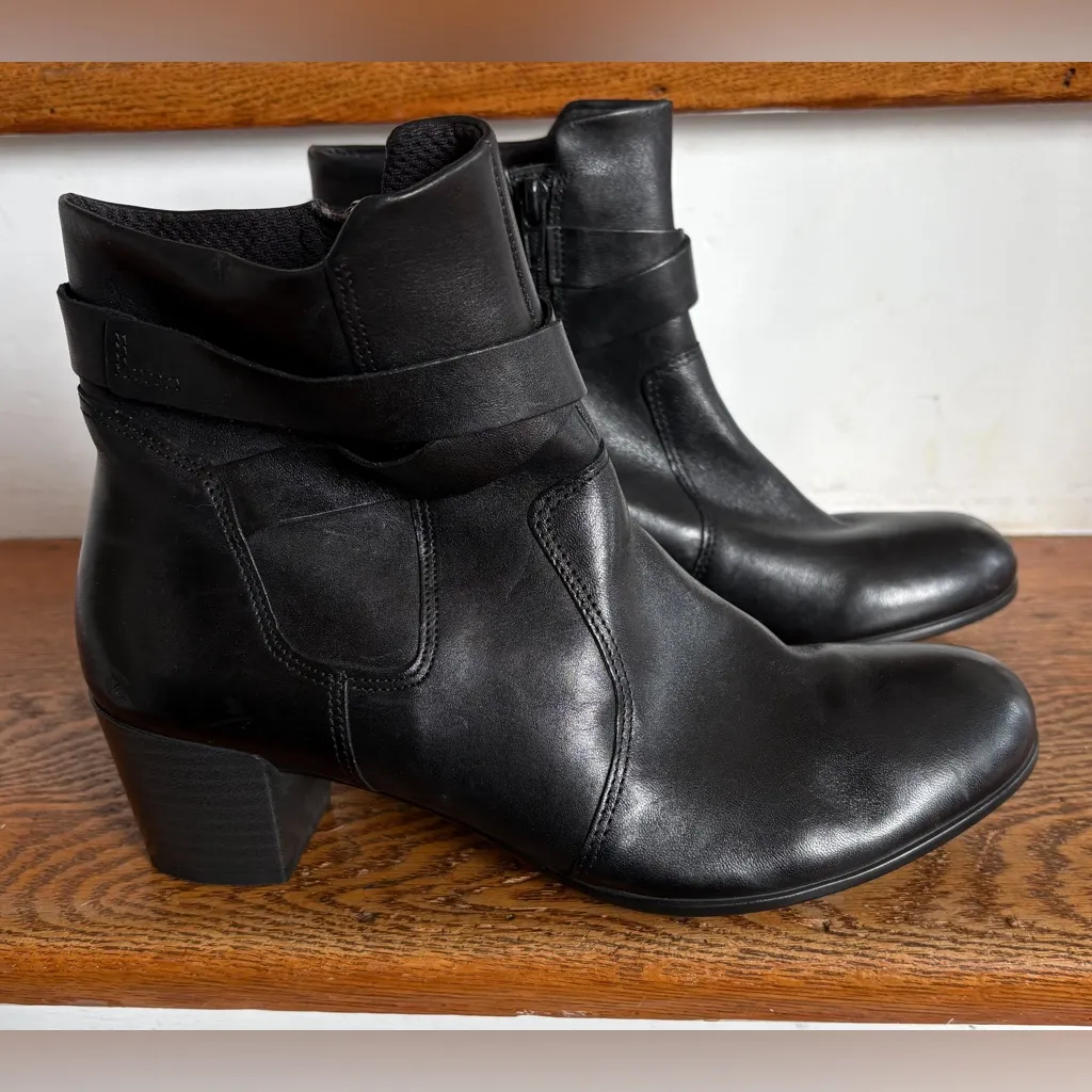 Ecco Black Leather Shape M35 Ankle Boots Size 6 - 6.5 NWOT - Image 5
