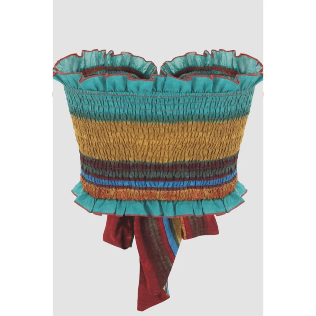 Wild West Boho Set In Stripe Blue - Image 3