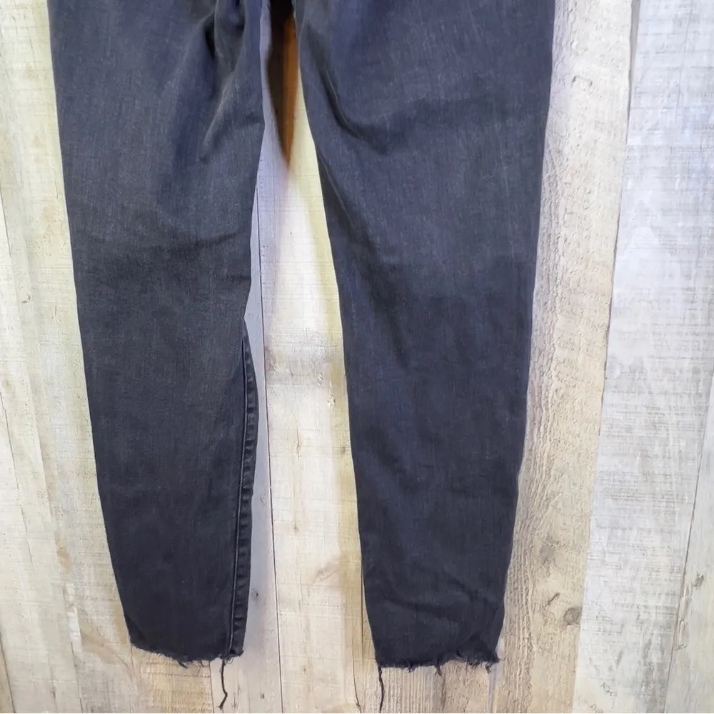 Aeropostale Size 6R Super High Rise Black Denim Curvy Jeggings with Butt… - Image 11