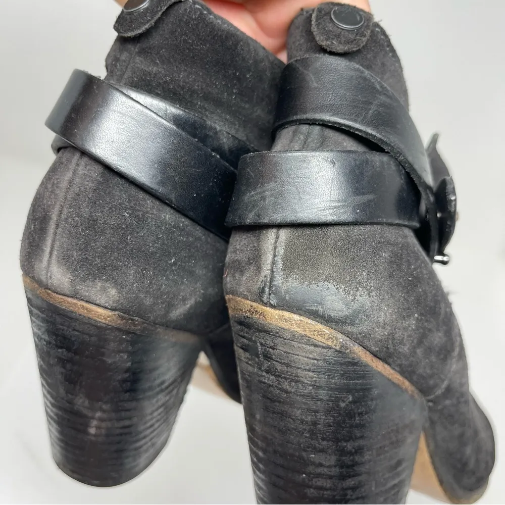Rag & Bone black suede barrow boots sz 39 - Image 4