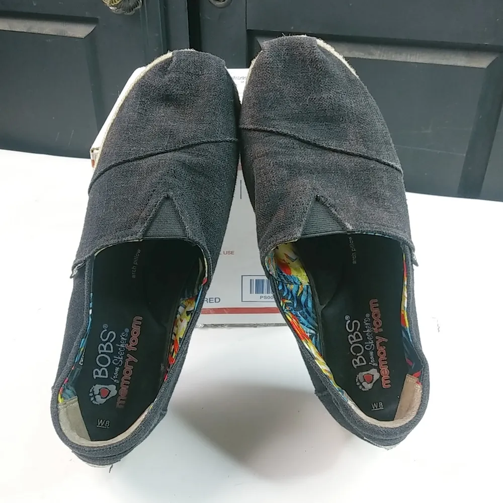 Bobs High Jinx 8 Espadrilles Black Slip On Comfort Shoes - Image 4