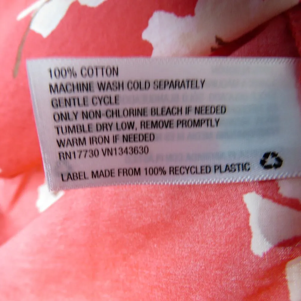 Universal Thread Coral Pink Floral Print Puff Sleeve Mini Dress Medium - Image 5