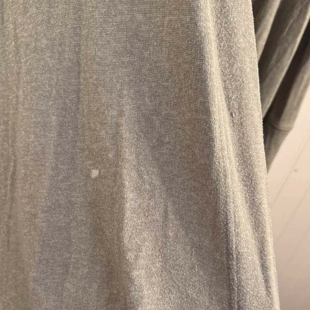 Athleta Light Green Hooded Long Sleeve Midi Cardigan Side Slit Thumb Hole Large - Image 4