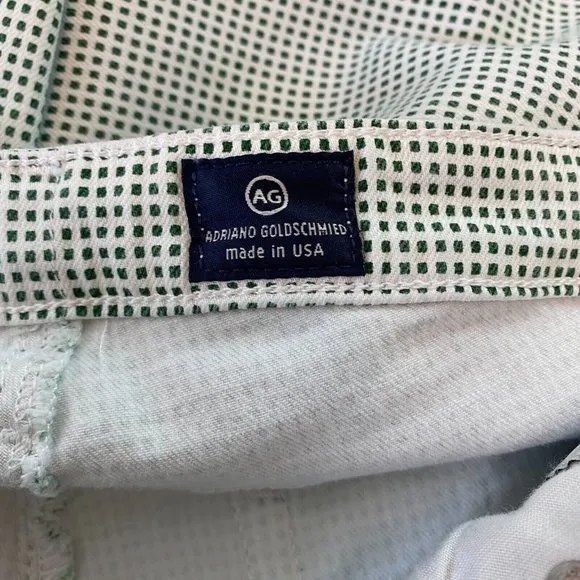 Adriano‎ Goldschmied The Legging Ankle Super Skinny Pants 32R Green White - Image 9