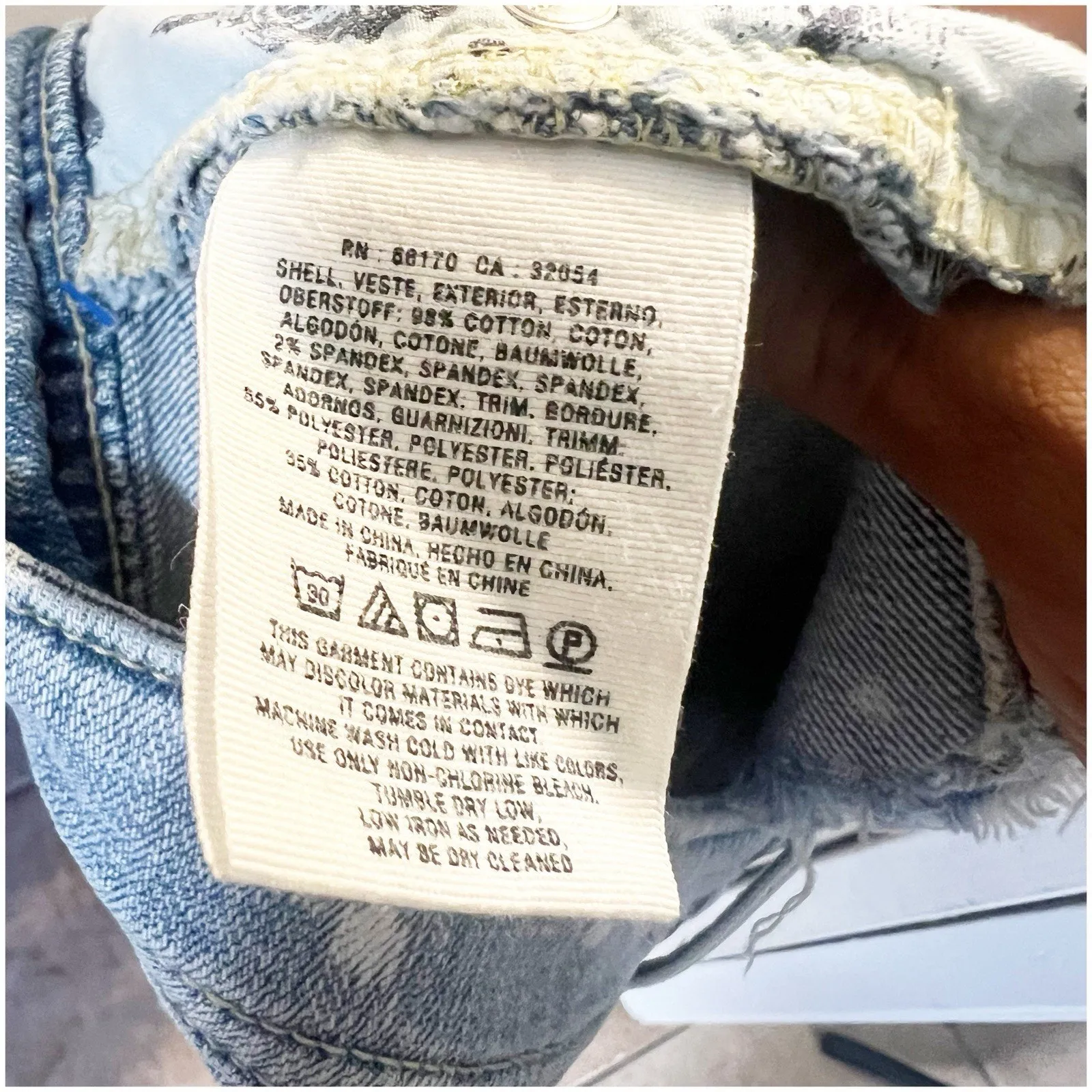 Pilcro And The Letterpress Cheeky Denim Shorts Cutoff Size 26 Paint Splatter Dot - Image 6