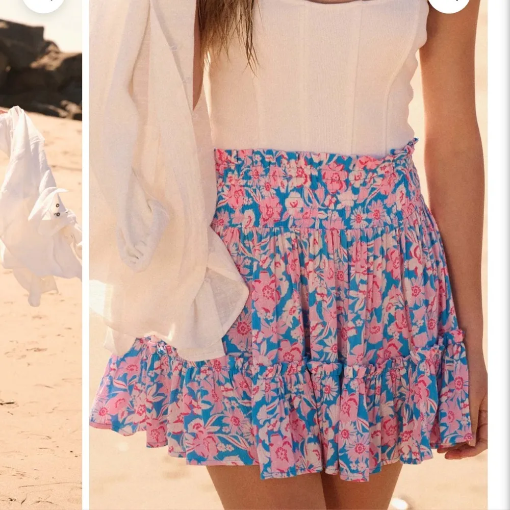 Floral Ruffle Mini Skirt - Image 7