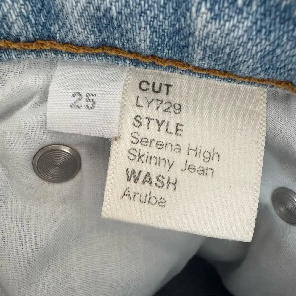 NEW Reformation Serena High Skinny Jeans in Aruba Light Wash Size 25 - Image 10