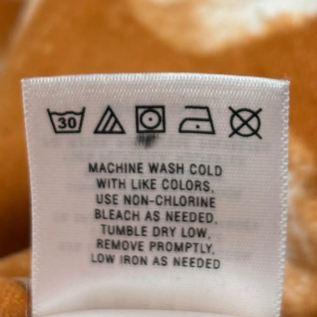 Maeve Anthropologie Orange & White Corduroy Skirt Womens size 4 - Image 7