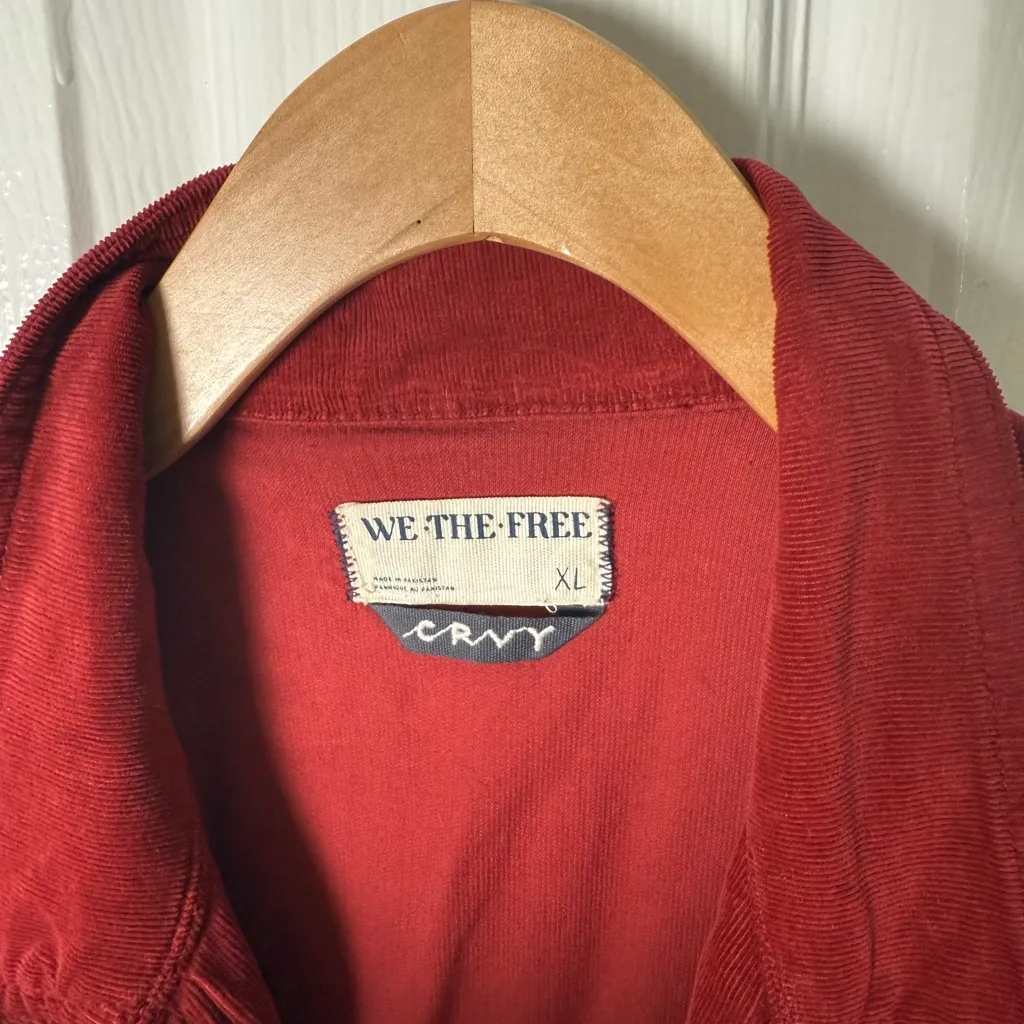 Free People CRVY Ring The Alarm Corduroy One-Piece XL - Image 9