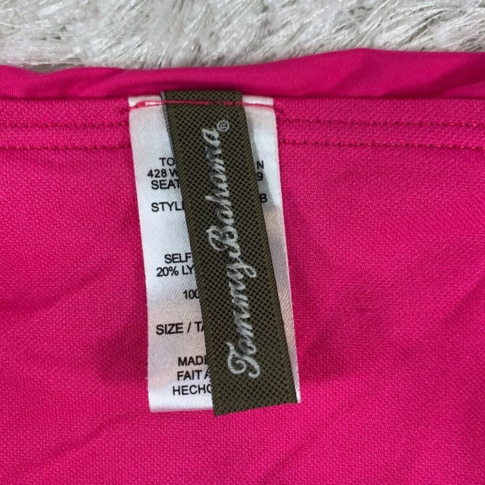 Tommy Bahama Pink Folded Waistband Bikini Small - Image 4