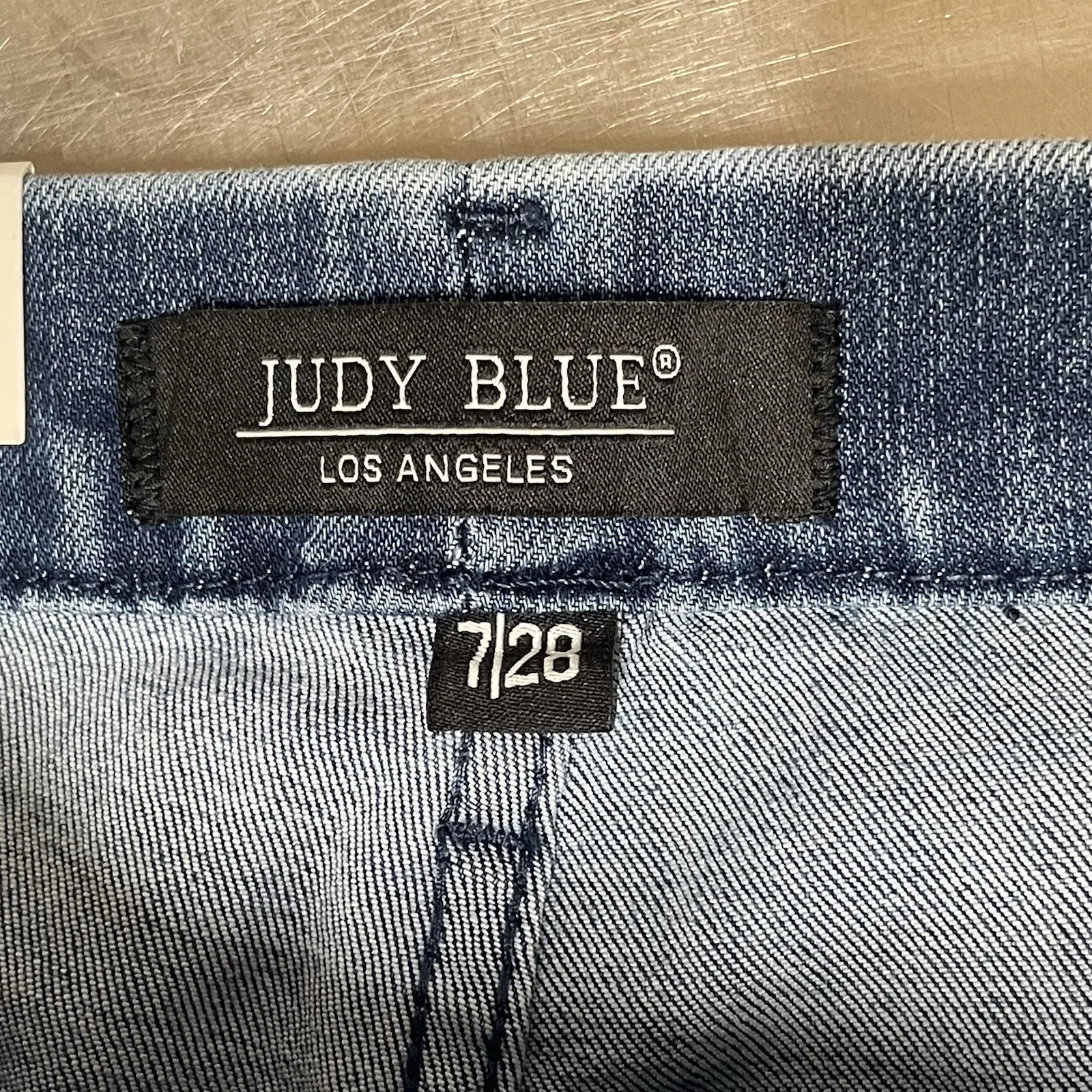 Judy Blue Womens 7/28 Jeans High‎ Rise Denim Pull On Capri Skinny Fit High Waist - Image 2