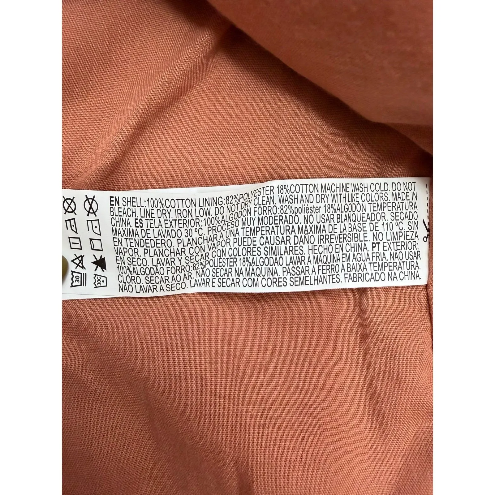 Forever 21 Textured Blazer Terra Cotta‎ Rust Double Breasted Jacket Women's LNWT - Image 7