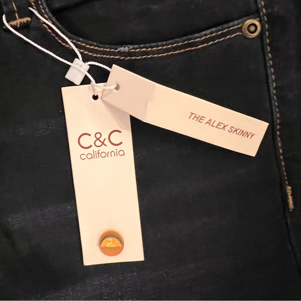 C&C California Women's Dark Wash Straight Leg Jeans - Image 4