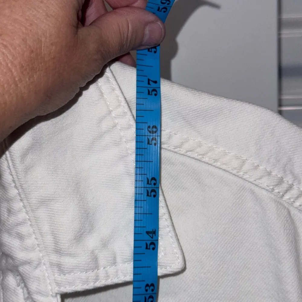 We The Free White Denim Jumpsuit Women's Size Large - Image 3