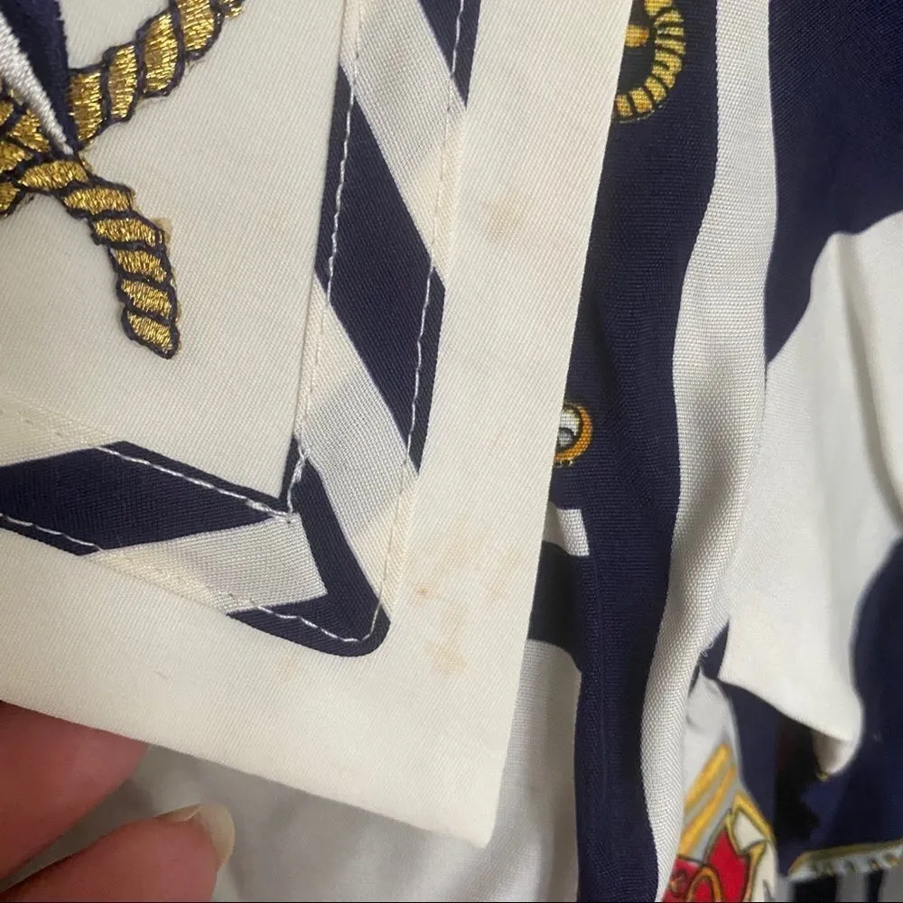 Maternity Zoompy sailor like 2 piece pinstripe short set Blue Size undefined - Image 8