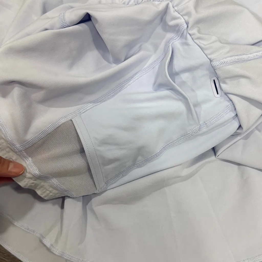 lululemon athletica White Mini Skort Court Rival High-Rise Skirt Long - Image 10