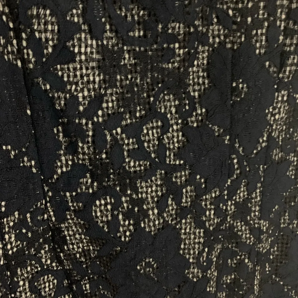 Etcetera Navy Blue Floral Lace & Gingham Check
Cotton Pencil Sheath Dress XS 2 - Image 6