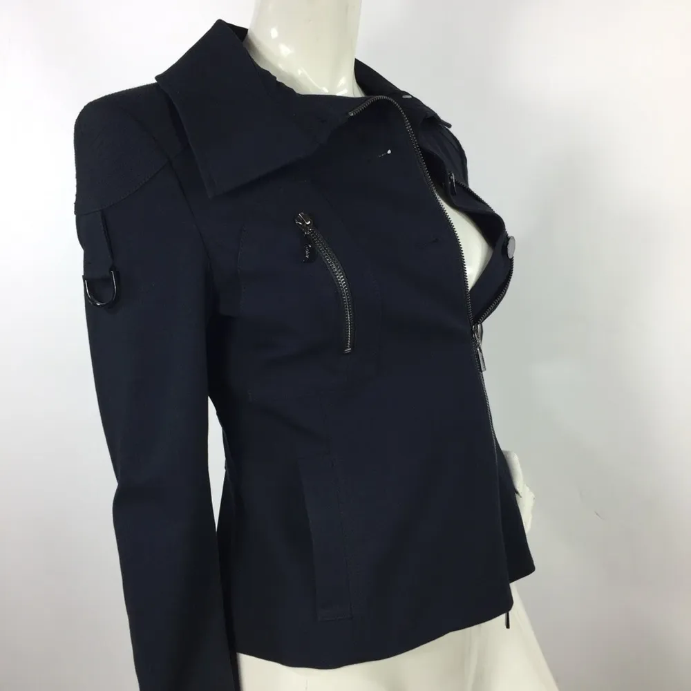 Guess by Marciano Asymmetrical Jacket Navy Size 6 - Image 8