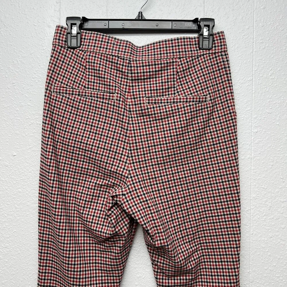 Hollister Gingham Ankle Pants Womens Medium Academia Office Career Workwear Chic - Image 7