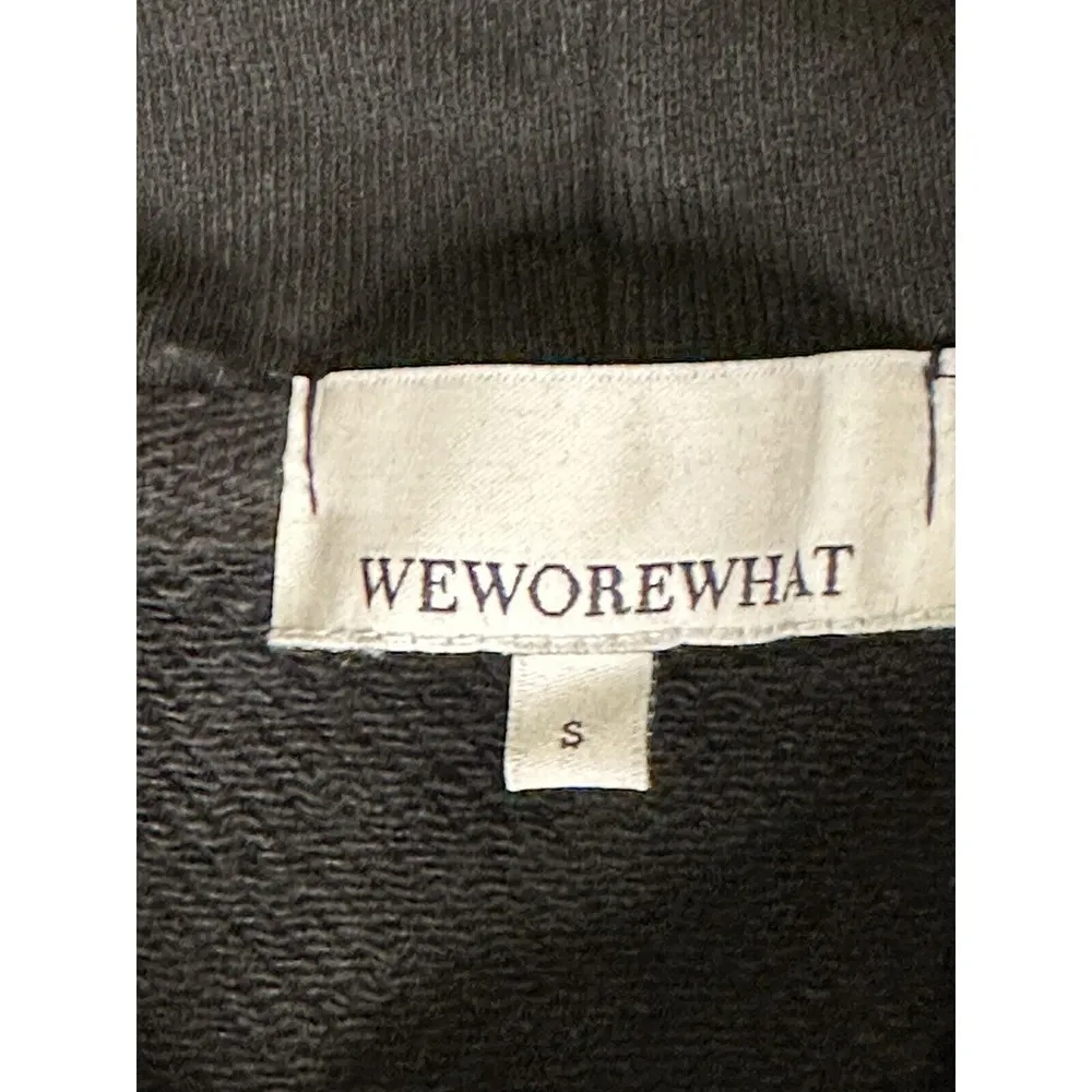 WeWoreWhat Oversized Hoodie BLACK SZ Small We Wore What Sweatshirt - Image 4