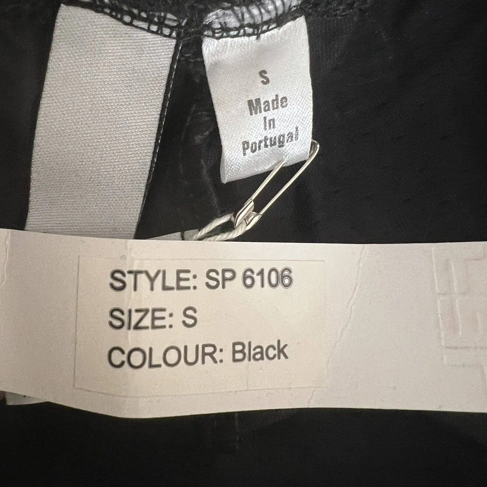 FAL Jeffrey Grubb Black Wide Leg Pull‎ On Pant Size Small New - Image 7