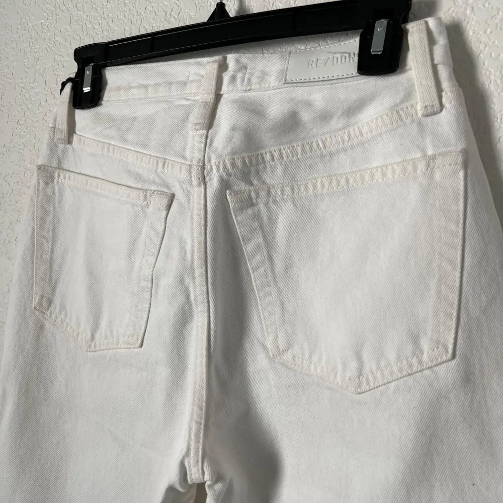 $295 NWT RE/DONE 70S STOVE PIPE WHITE DESTROY SZ 25 - Image 7
