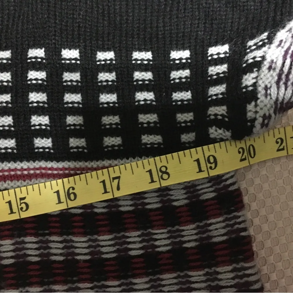 Jack Women’s Red White Black Striped Long Sleeve Cowl‎ Neck Size XSMALL - Image 4