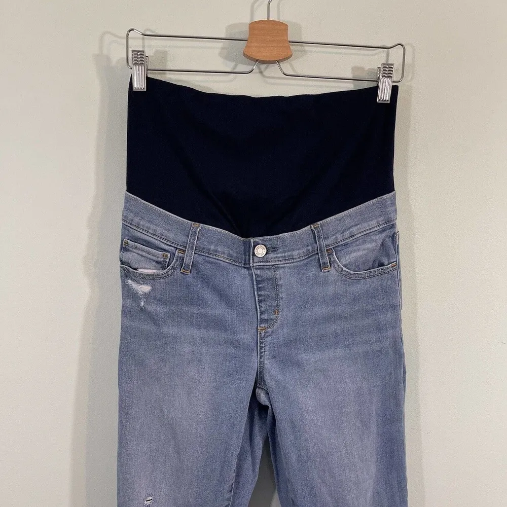 GAP Denim Maternity Light Wash Full Coverage Favorite Jegging Size 29/8R - Image 2