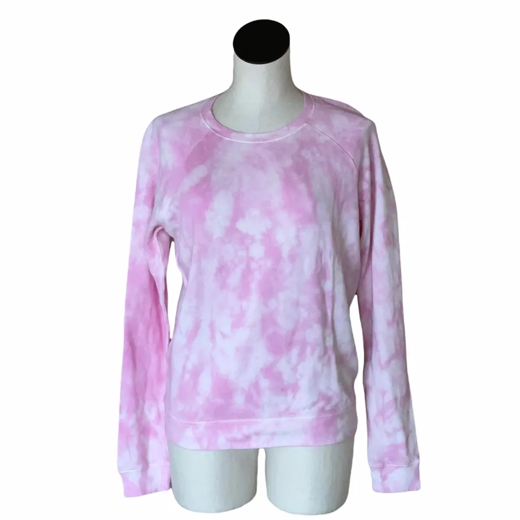 NWT Lucky Brand Tie Dye Pink Sweatshirt Pullover - Image 3